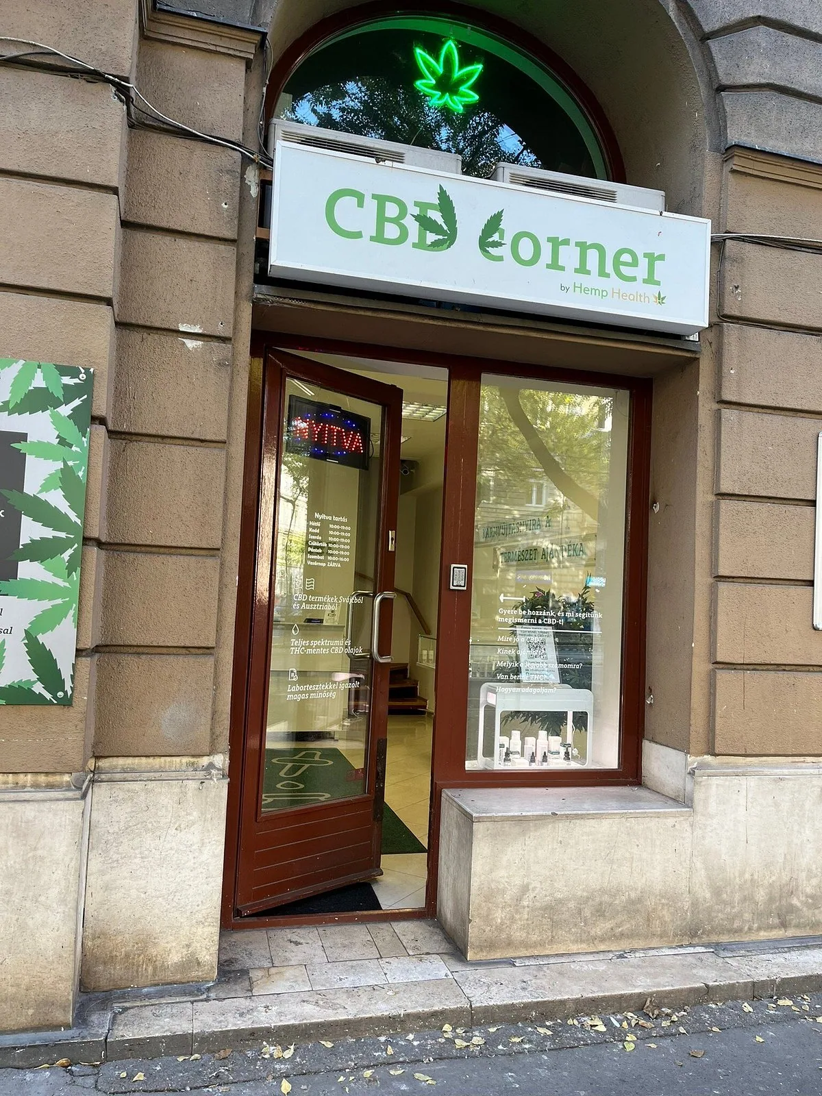 CBD Corner by Hemp Health | József krt. – üzlet kívülről