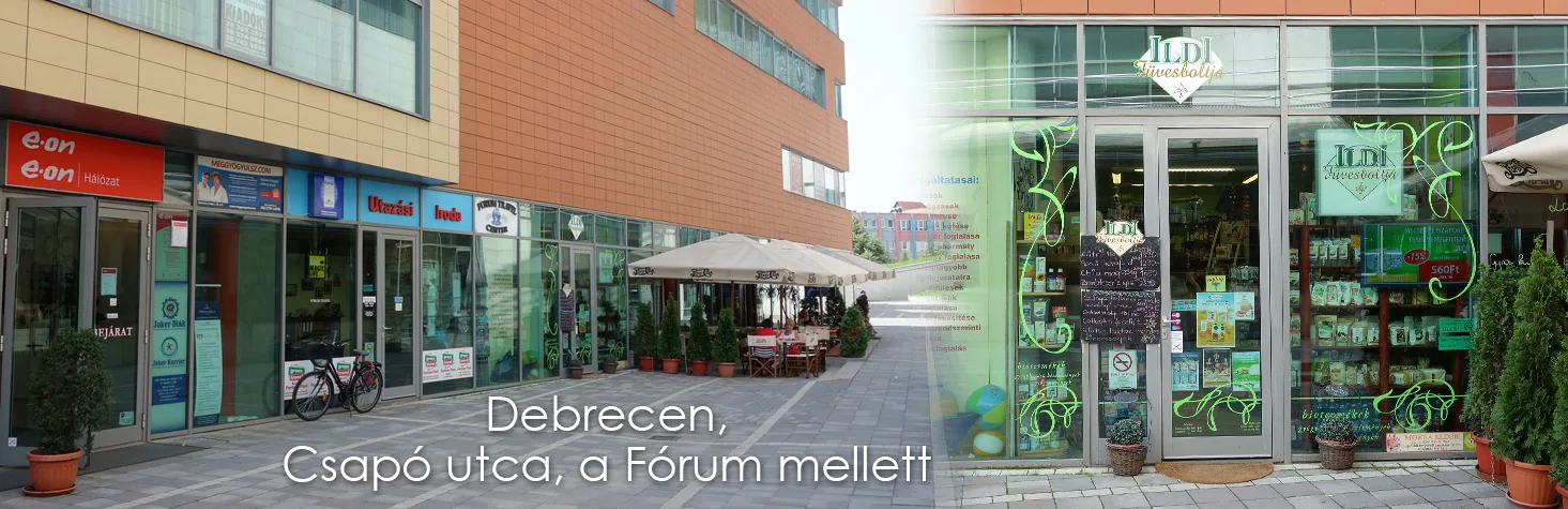 Ildi Füvesboltja | Csapó utca – üzlet kívülről