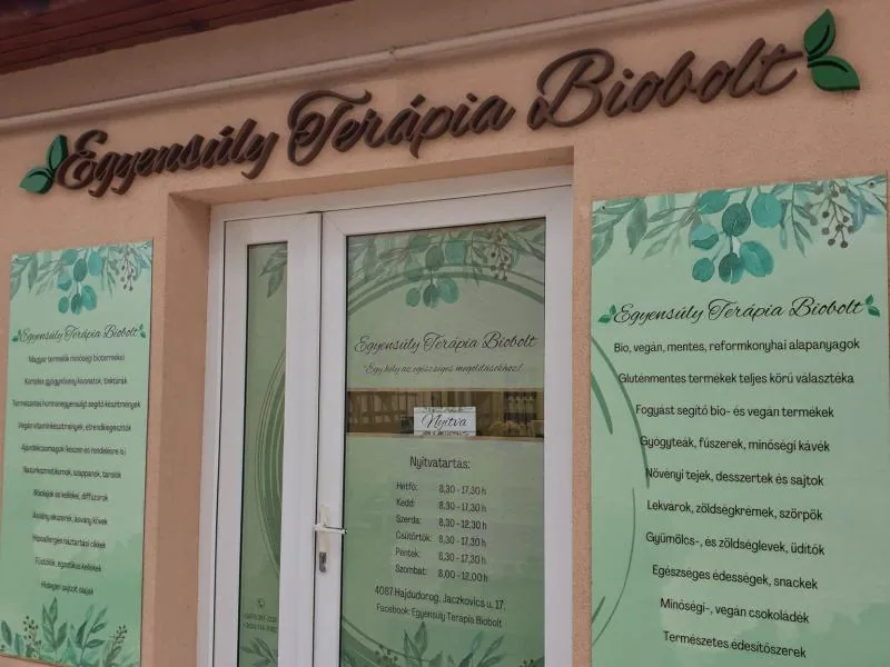Egyensúly Terápia Biobolt – üzlet kívülről