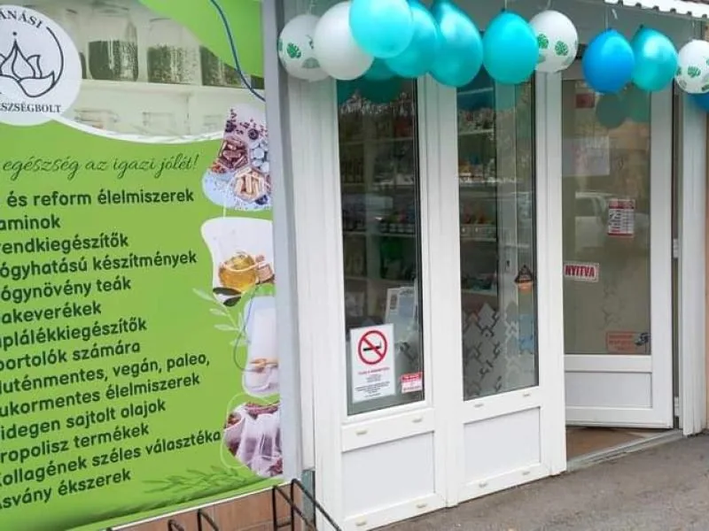 Nánási Egészségbolt – üzlet kívülről