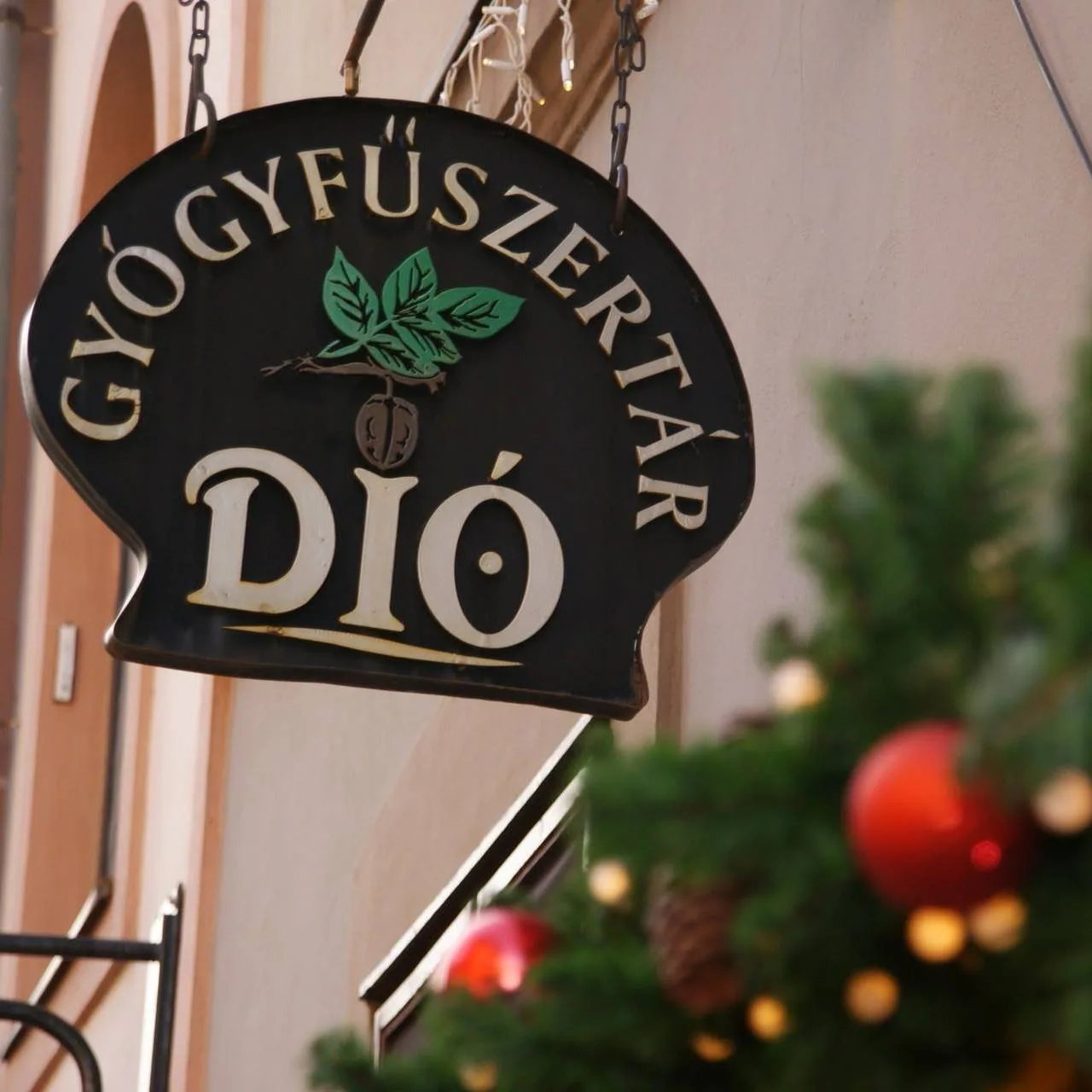 Dió Gyógyfűszertár Eger – üzlet kívülről
