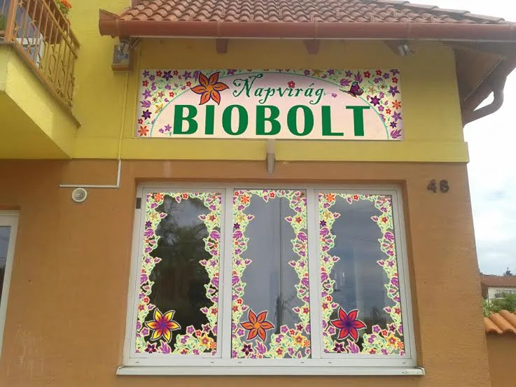 Napvirág Biobolt – üzlet kívülről