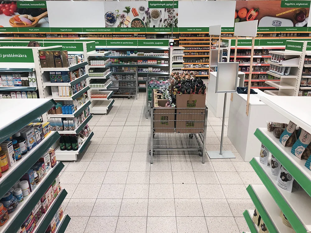 Herbaház – Vecsés Market Central – üzlet belülről