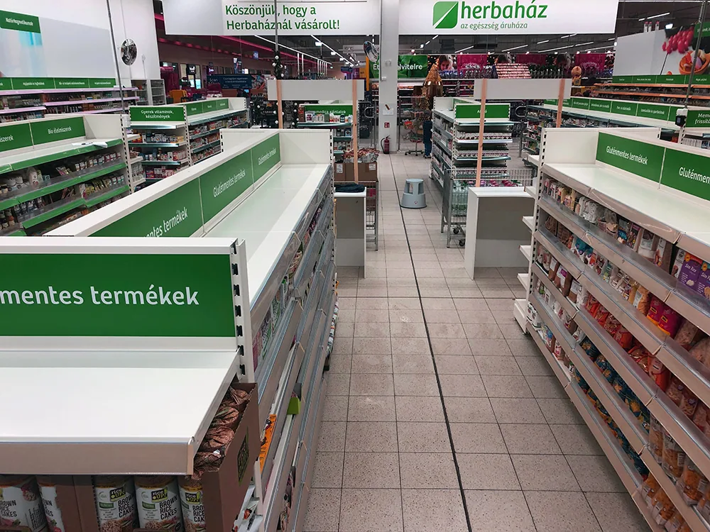 Herbaház – Vecsés Market Central – üzlet belülről