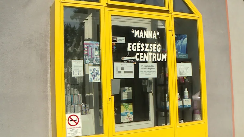 Manna Egészség Centrum – üzlet kívülről